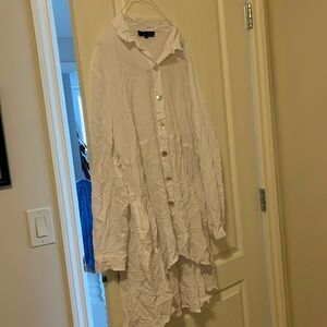 White crinkled top by Liv from Habitat XL